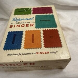 Singer 640 700 Professional Buttonholer 102880 Slant Needle Zig Zag Vintage Set